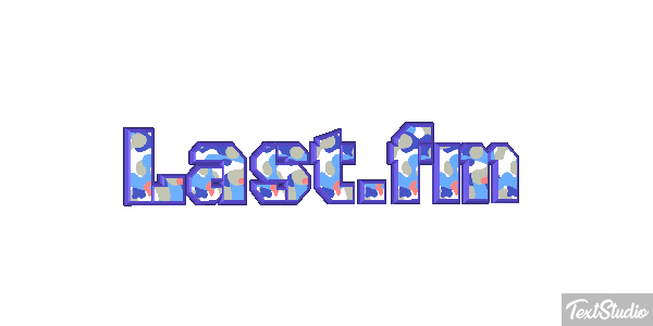 Last.fm Efecto de texto