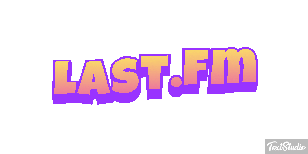 Last.fm Efecto de texto