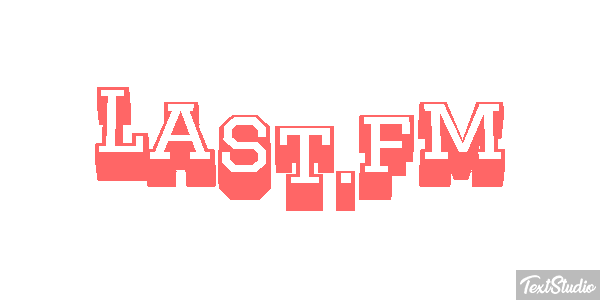 Last.fm Efecto de texto
