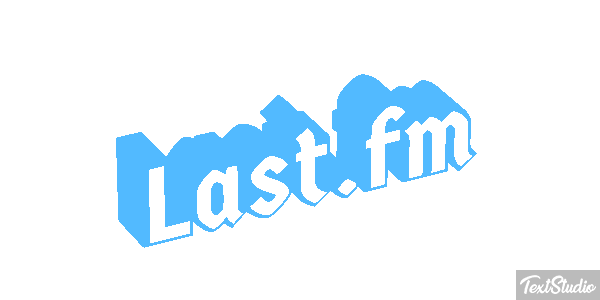 Last.fm Efecto de texto