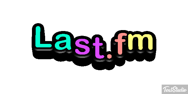Last.fm Efecto de texto