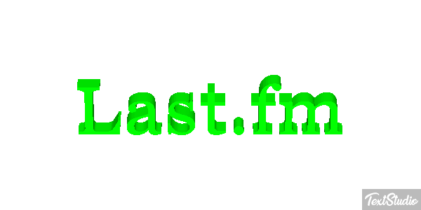 Last.fm Efecto de texto