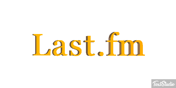Last.fm Efecto de texto