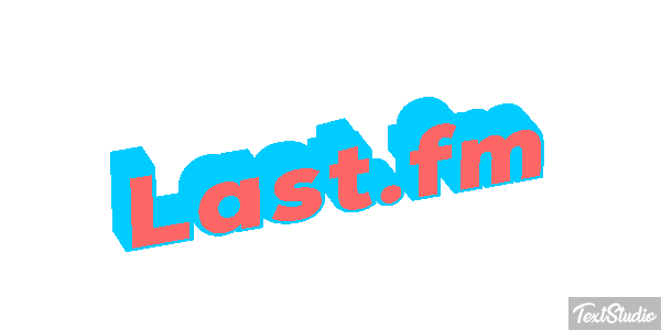 Last.fm Efecto de texto