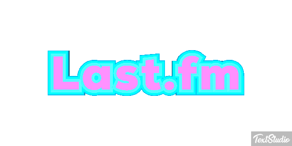Last.fm Efecto de texto