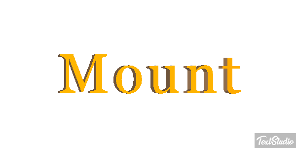 Mount テキスト効果