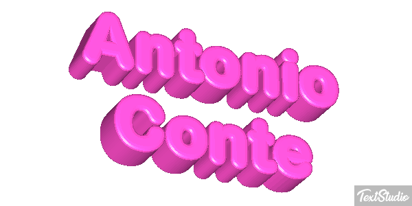 Antonio Conte Text effect