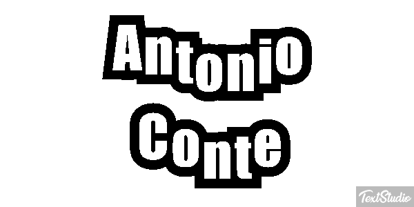 Antonio Conte Text effect