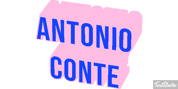 Antonio Conte Text effect