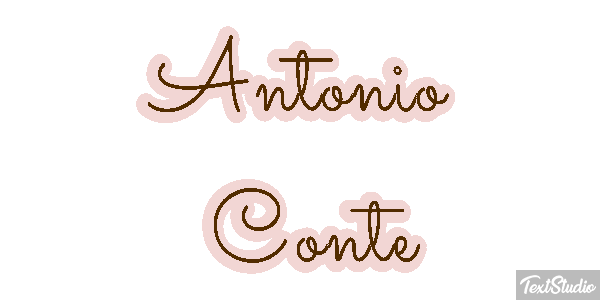 Antonio Conte Text effect
