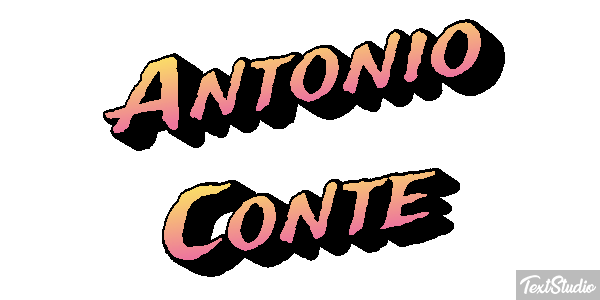 Antonio Conte Text effect