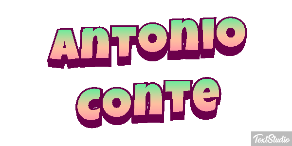 Antonio Conte Text effect