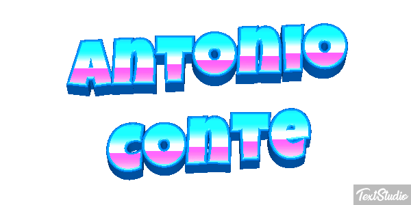 Antonio Conte Text effect