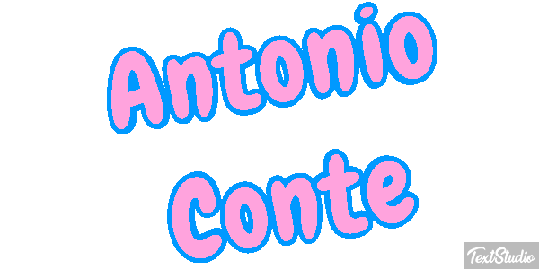 Antonio Conte Text effect
