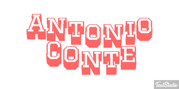 Antonio Conte Text effect