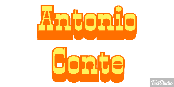 Antonio Conte Text effect