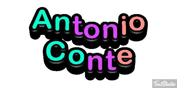 Antonio Conte Text effect