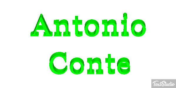 Antonio Conte Text effect