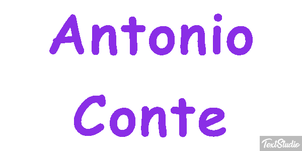 Antonio Conte Text effect