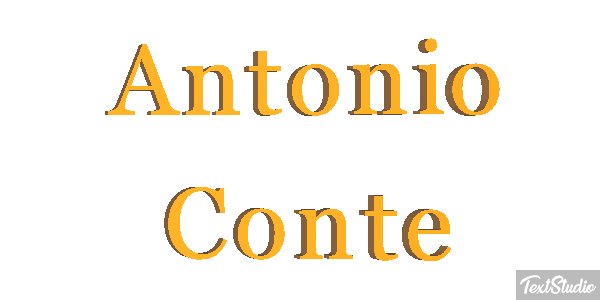 Antonio Conte Text effect