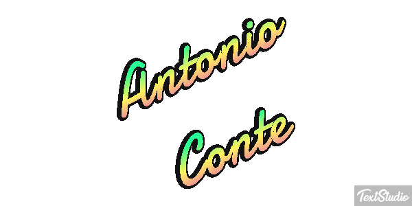 Antonio Conte Text effect