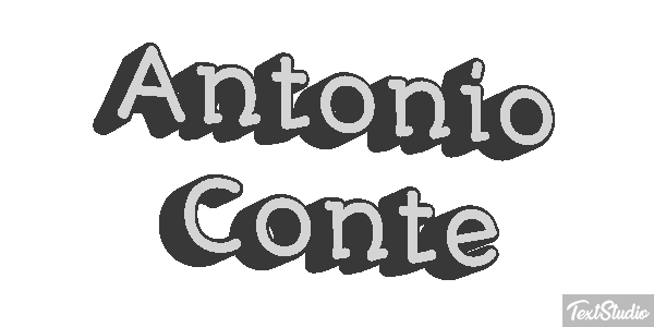 Antonio Conte Text effect
