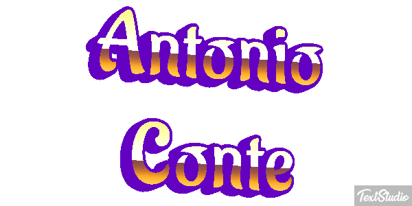 Antonio Conte Text effect