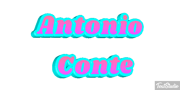 Antonio Conte Text effect