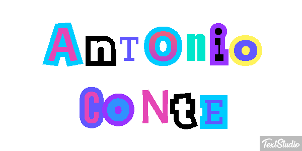 Antonio Conte Text effect