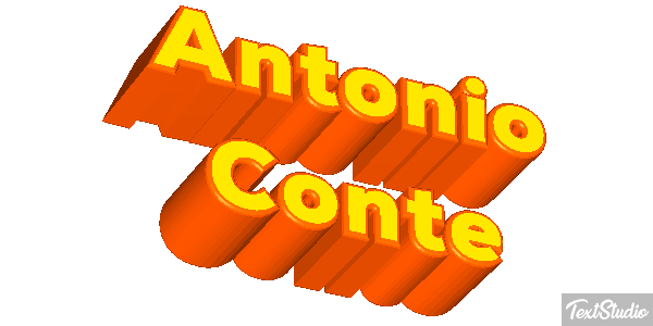 Antonio Conte Text effect