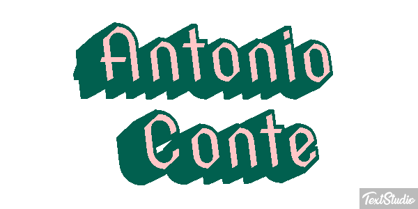 Antonio Conte Text effect