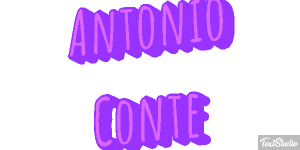 Antonio Conte Text effect