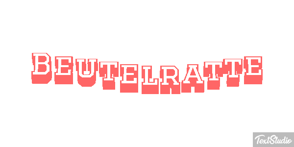 Beutelratte Efecto de texto