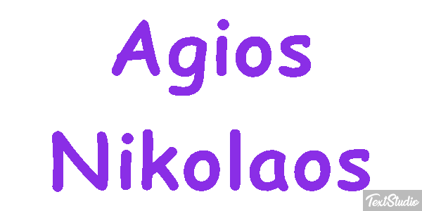 Agios Nikolaos Effetto testo