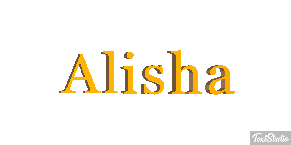 Alisha Text effect