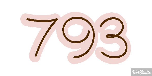 793 テキスト効果
