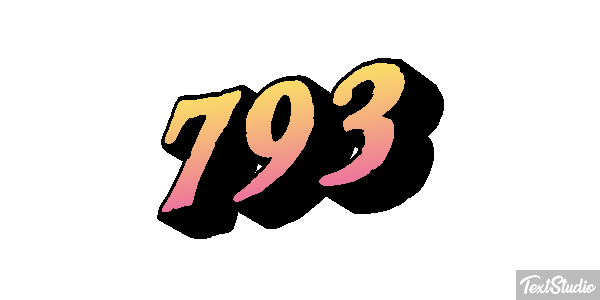 793 テキスト効果