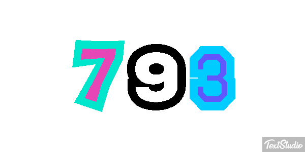 793 テキスト効果