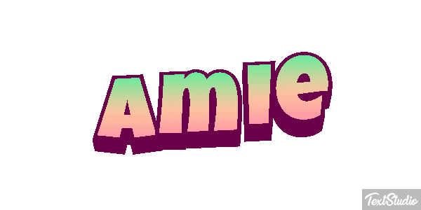 Amie Текстовый эффект