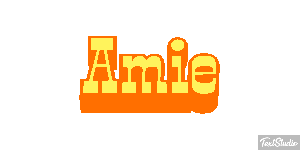 Amie Текстовый эффект