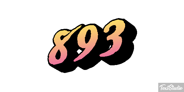 893 Texteffekt