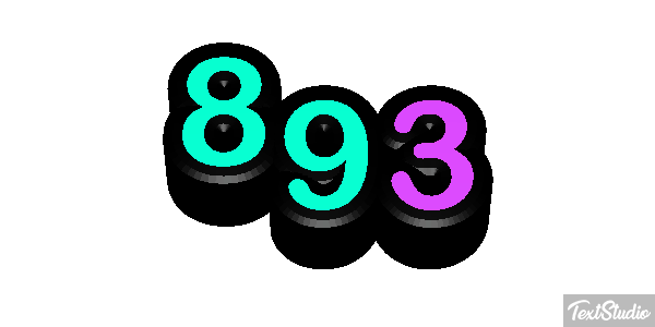 893 Texteffekt