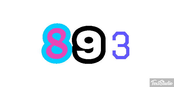 893 Texteffekt