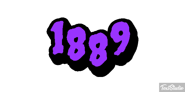 1889 Efecto de texto
