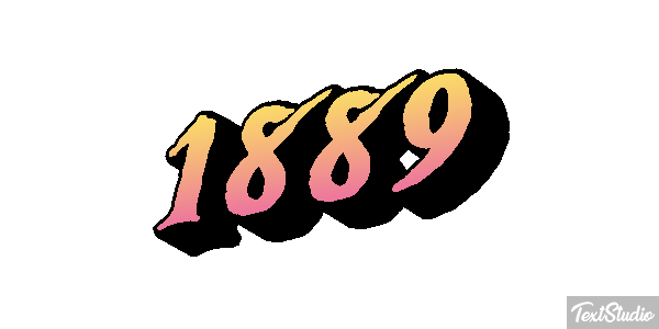 1889 Efecto de texto