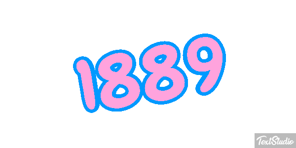 1889 Efecto de texto