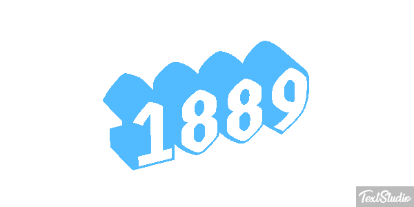 1889 Efecto de texto