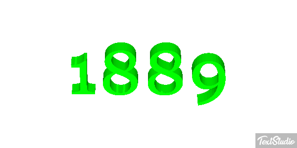 1889 Efecto de texto