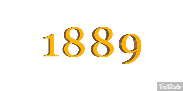 1889 Efecto de texto