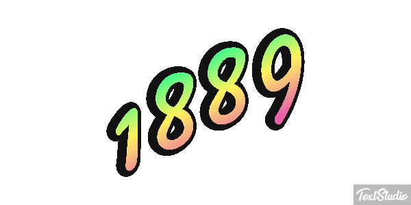 1889 Efecto de texto